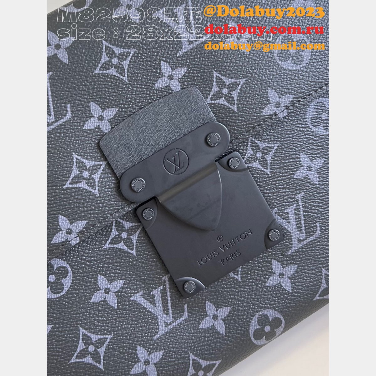 Replica M82598 Pochette S-Lock Monogram Eclipse Louis Vuitton Bag
