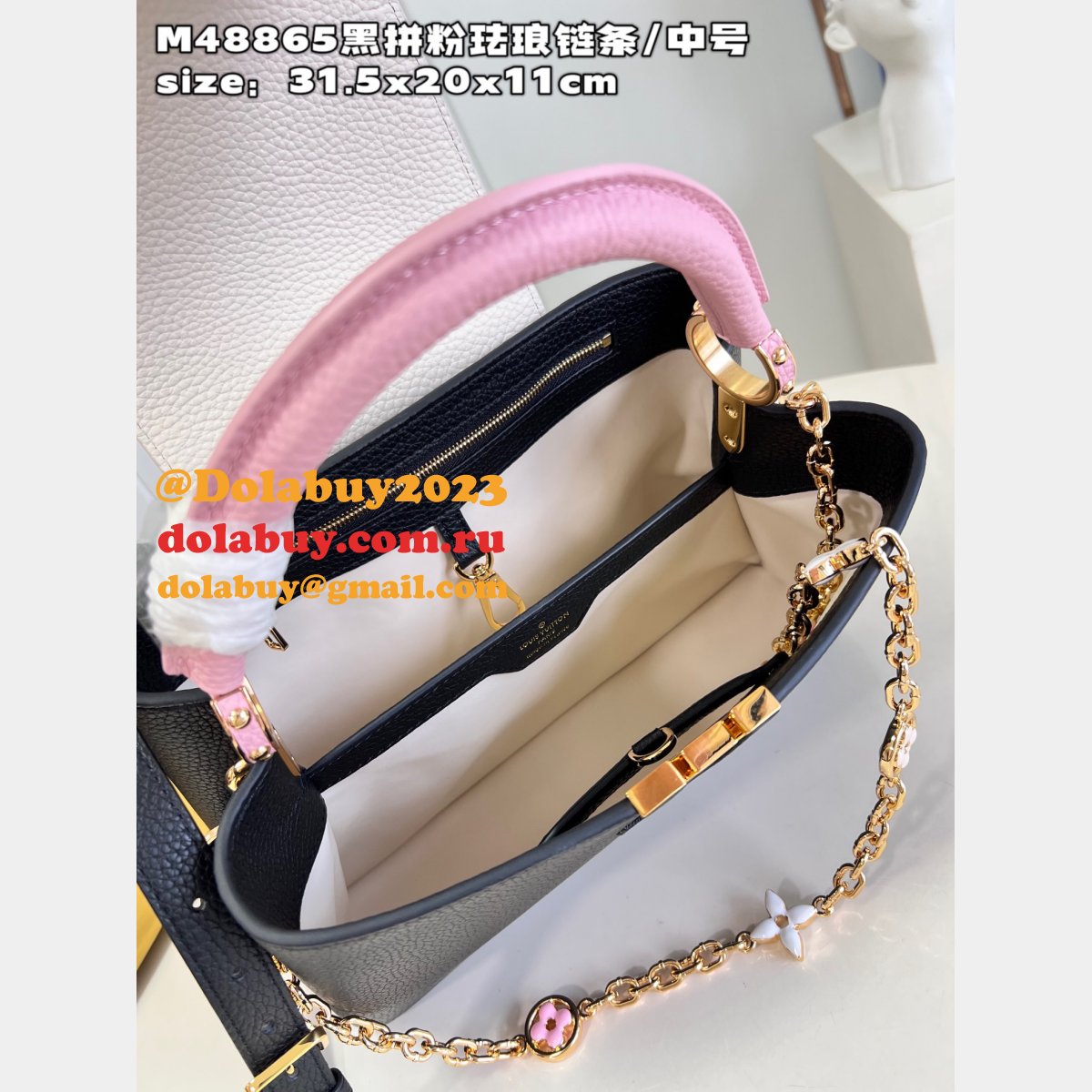 Perfect Designer Inspired Bag M48865 Louis Vuitton Capucines Fake Bag