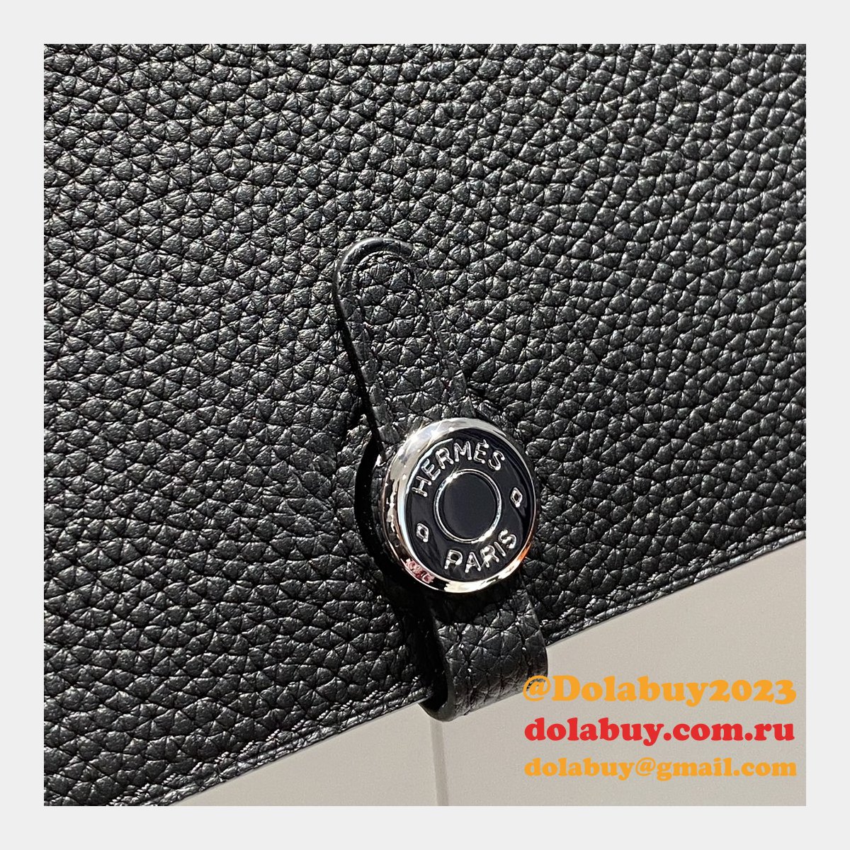 Luxury 1:1 Mirror Hermes Togo Passport Holder