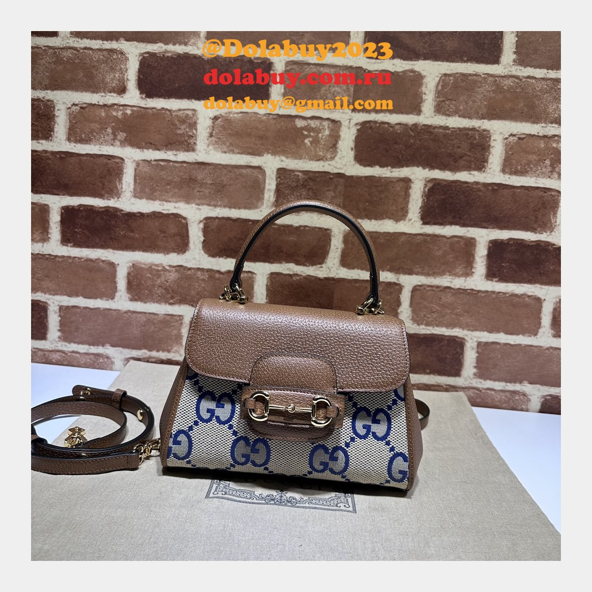 horsebit G*u*i 1955 replica top handle gg 7 star bag