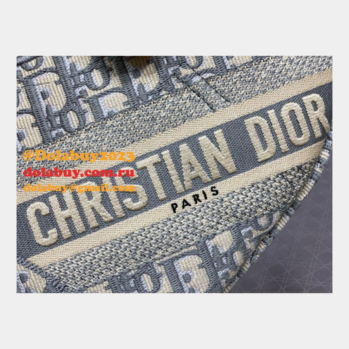 REPLICA DIOR SADDLE grey 25.5CM HADNBAG HOT SELLING