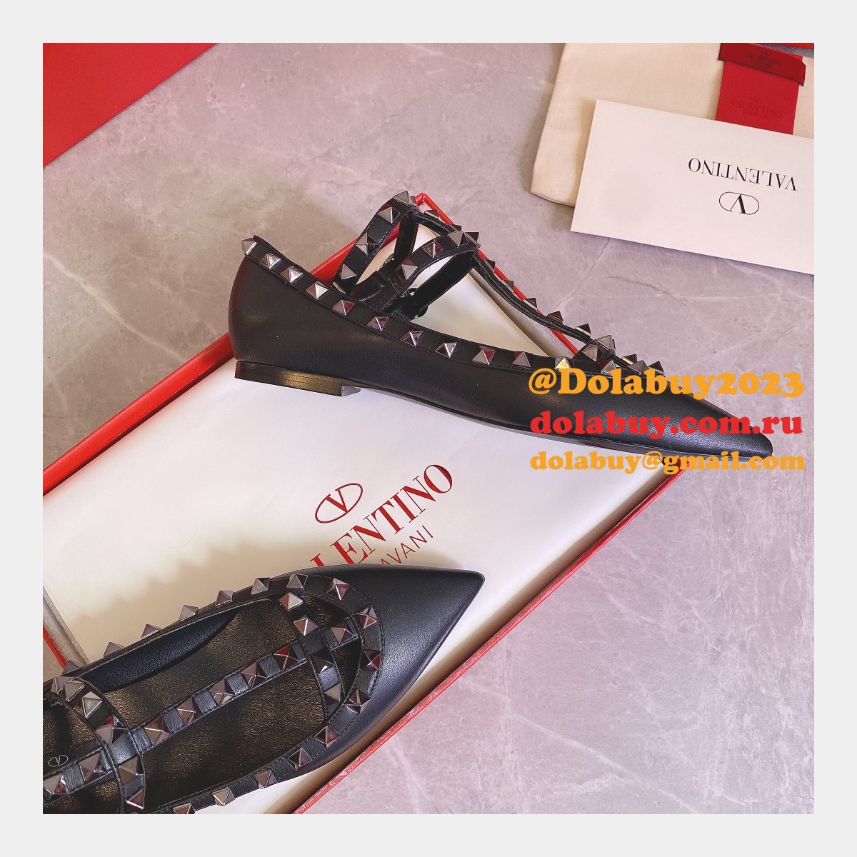 Best valentino replica sneakers heels flats Black Shoes