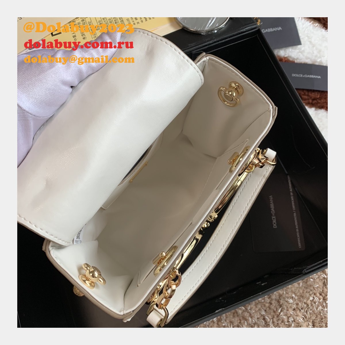 Designer Replica Dolce & Gabbana Drawstring Tote DG Girls 5180 Bags