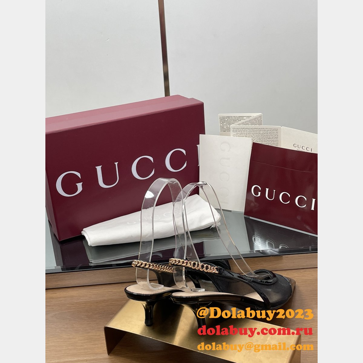 fashion G*u*i signoria slingback pump