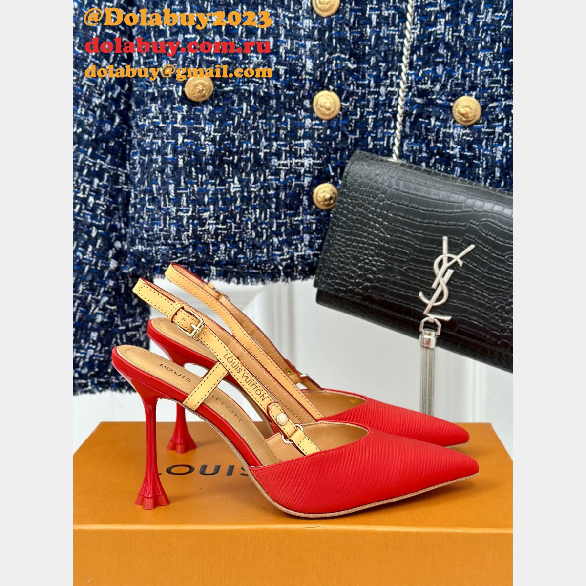 Top Quality Louis Vuitton Blossom Slingback Pumps Perfect