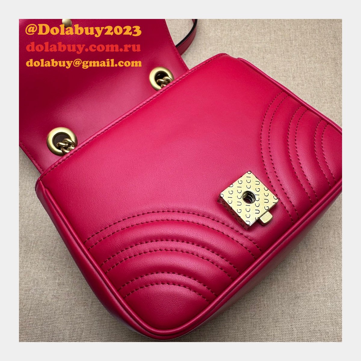 copy G*u*i replica gg marmont shoulder wholesale 739682 luxury bag