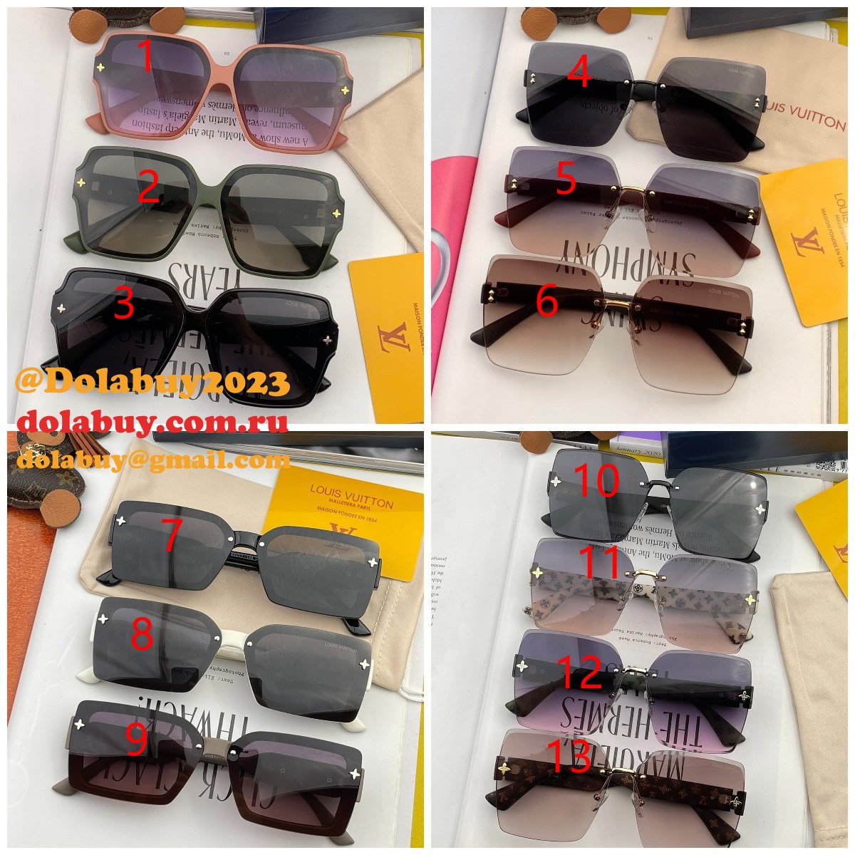 Replica AAA+ Sunglasses L1294/L6771/L6226/L2805 Top Sale
