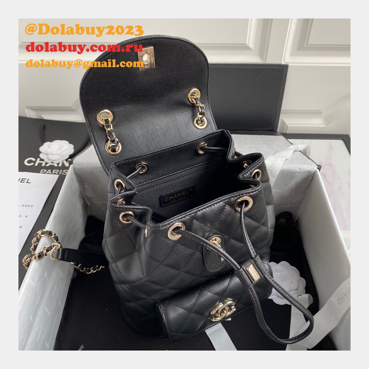 Best AS1371 White/Black High Quality Backpack Bag 21.5