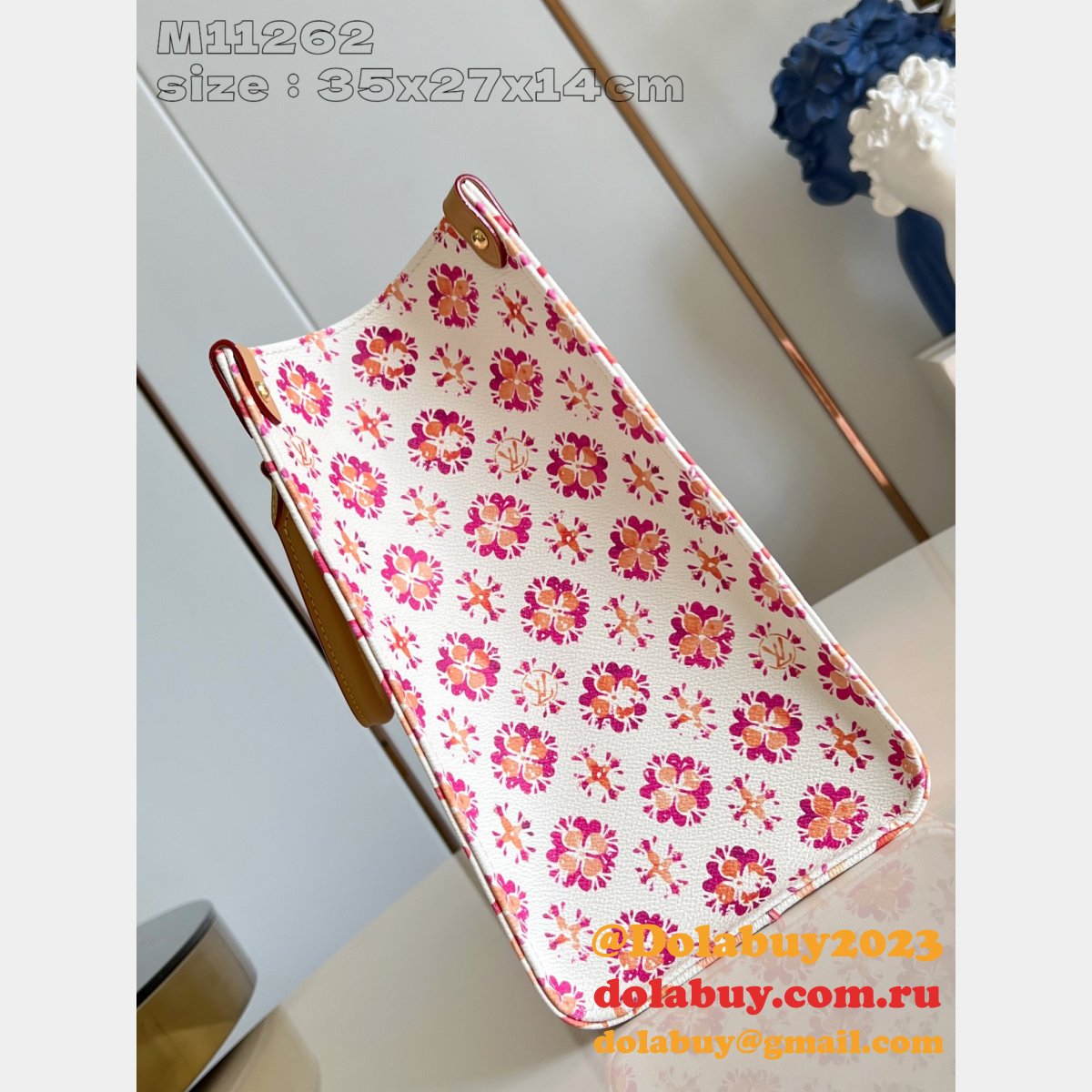 Copy Louis Vuitton 1:1 Mirror OnTheGo Lagoon Blue M11262 Bag