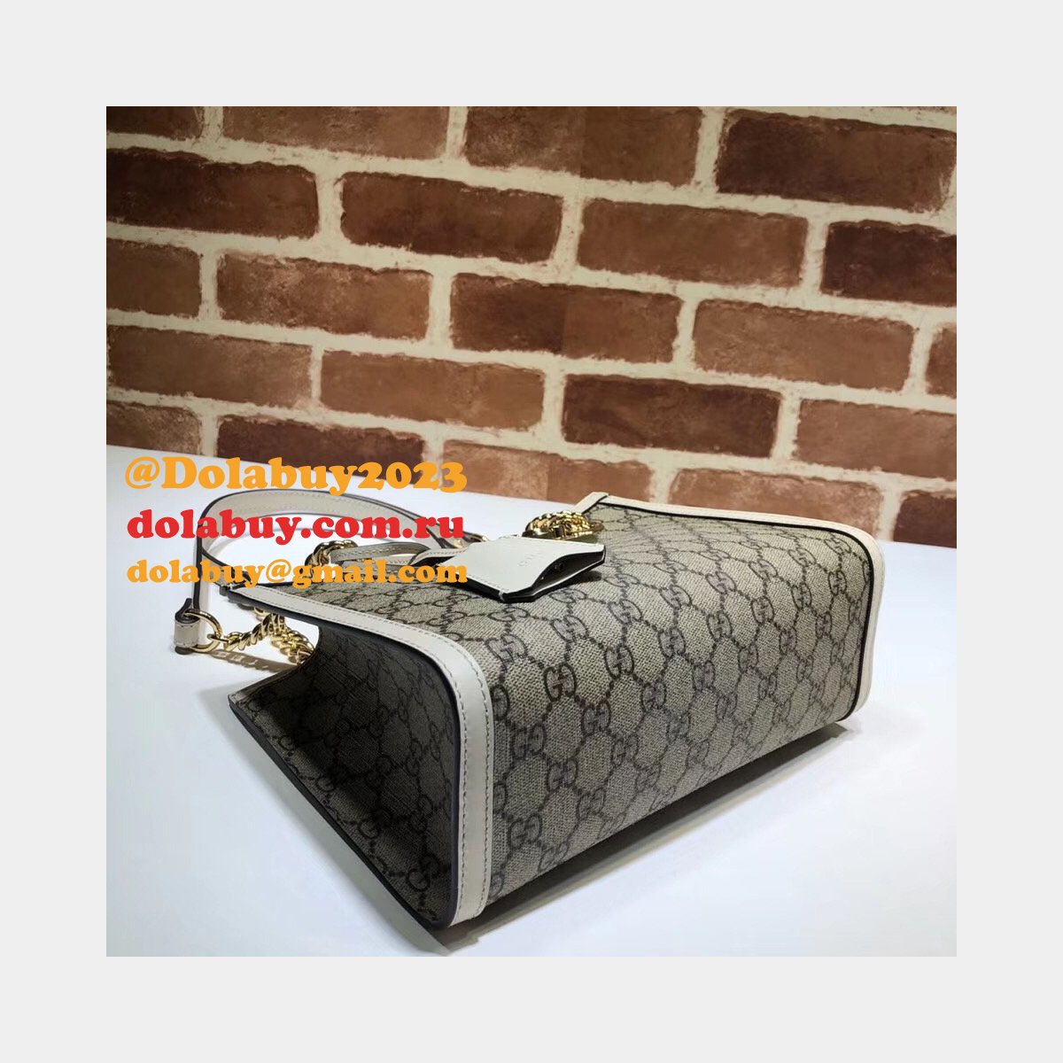 uk G*u*i replica gg supreme padlock small shoulder 498156 bag