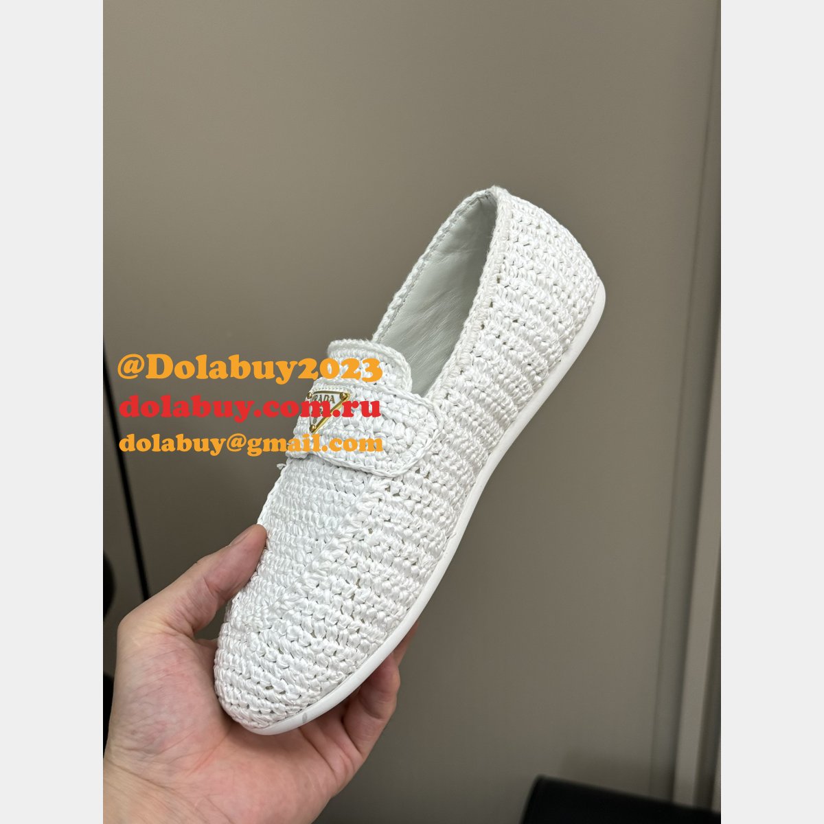 Top Quality Prada Crochet loafers Wholesale