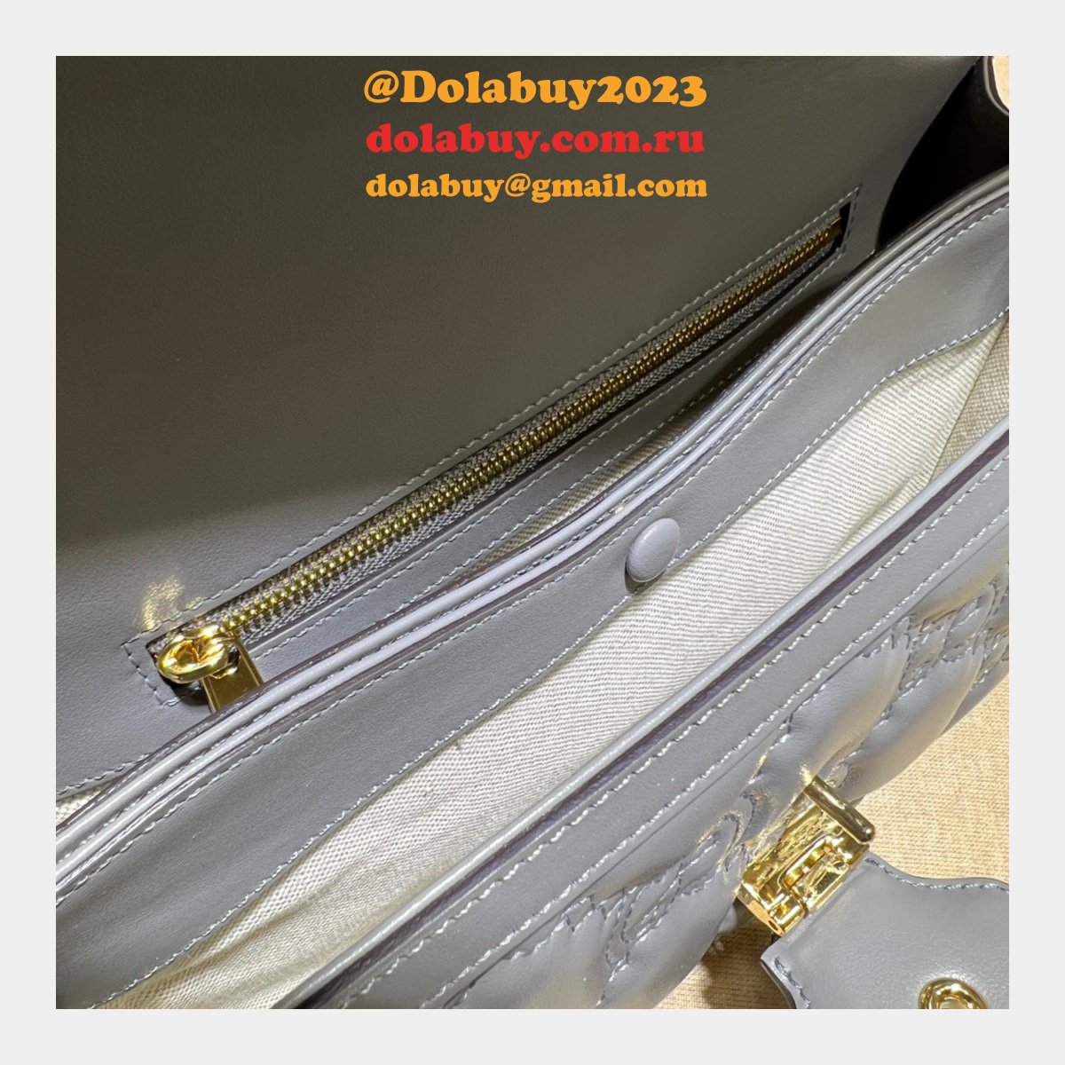 G*u*i design 724529 gg matelasse replica top bag