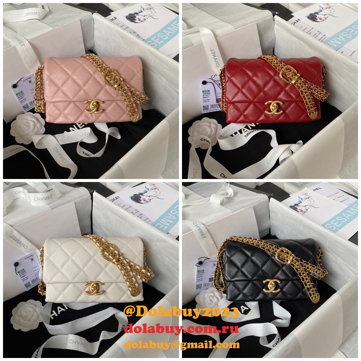 Designer Perfect AS3984 Matelasse Flap Replica Bag