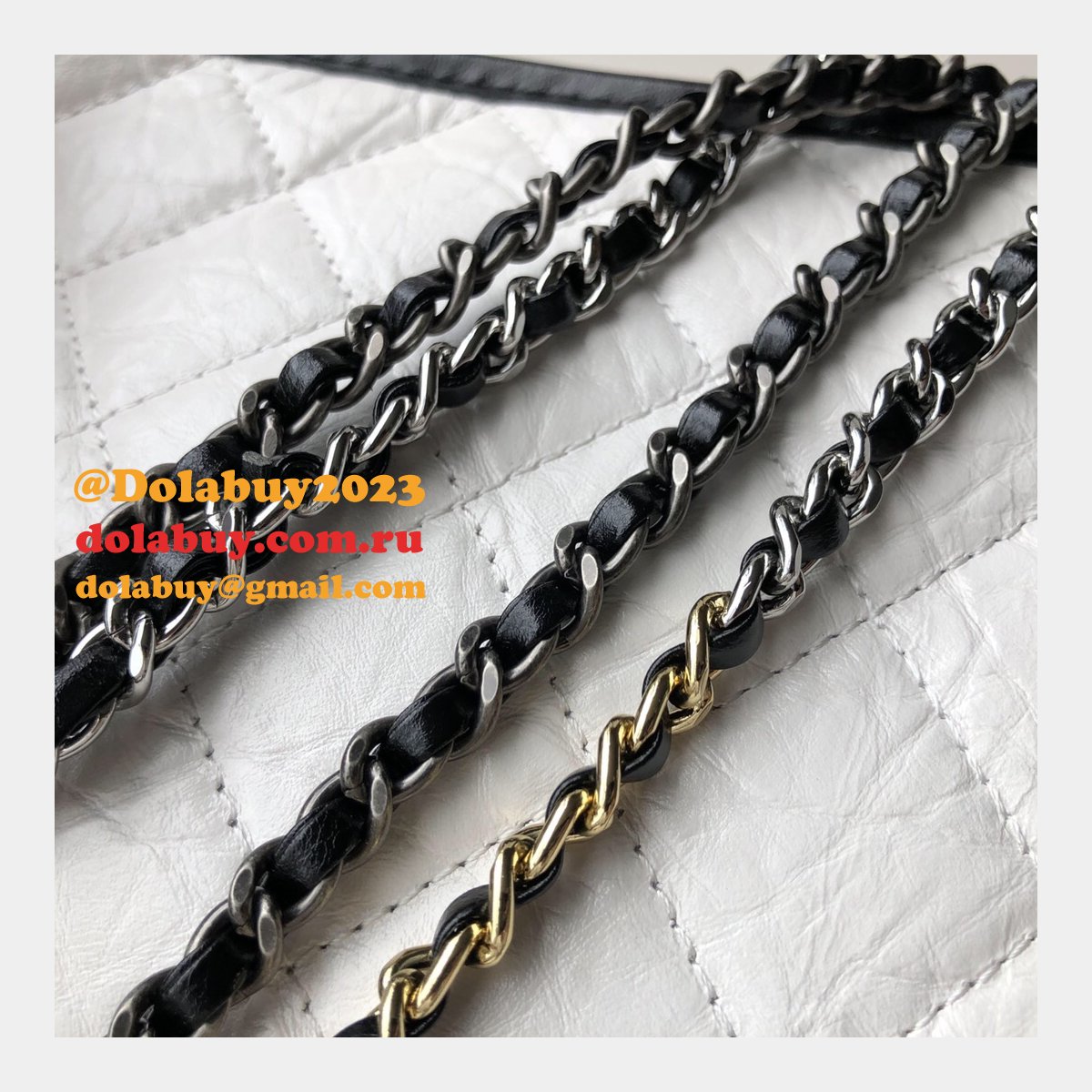 Best CC Gabrielle hobo bag 28cm Black White