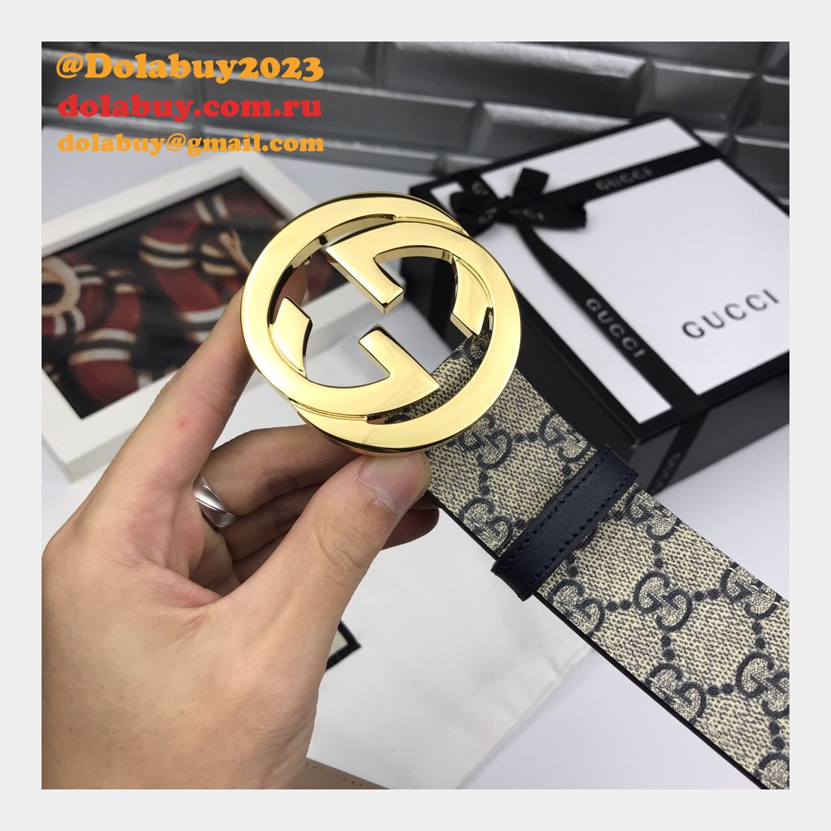 G*u*i belt with double g buckle 38mm cheap