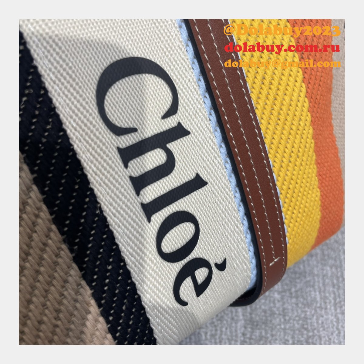 Top Quality Chloe Woody Rainbow Designer Bag