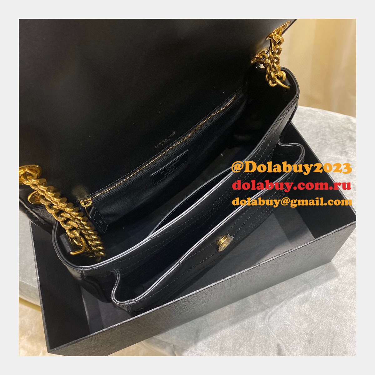 Top YSL Saint Laurent 28CM leather bags