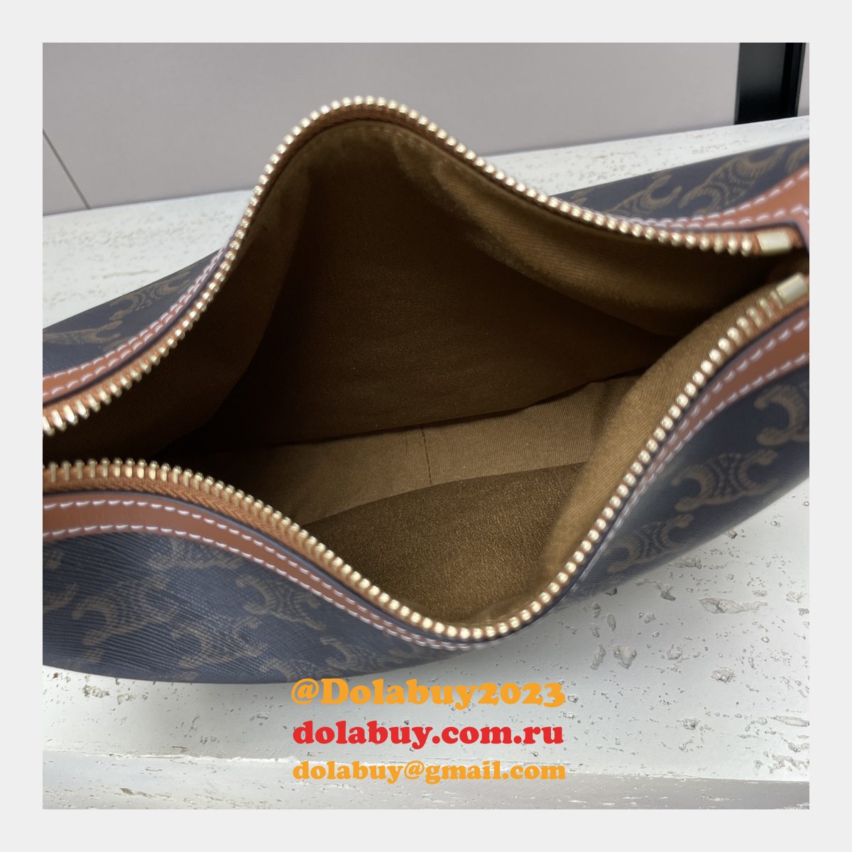 Designer Celine Fake 117253 Heloise Cuir Triomphe Bag