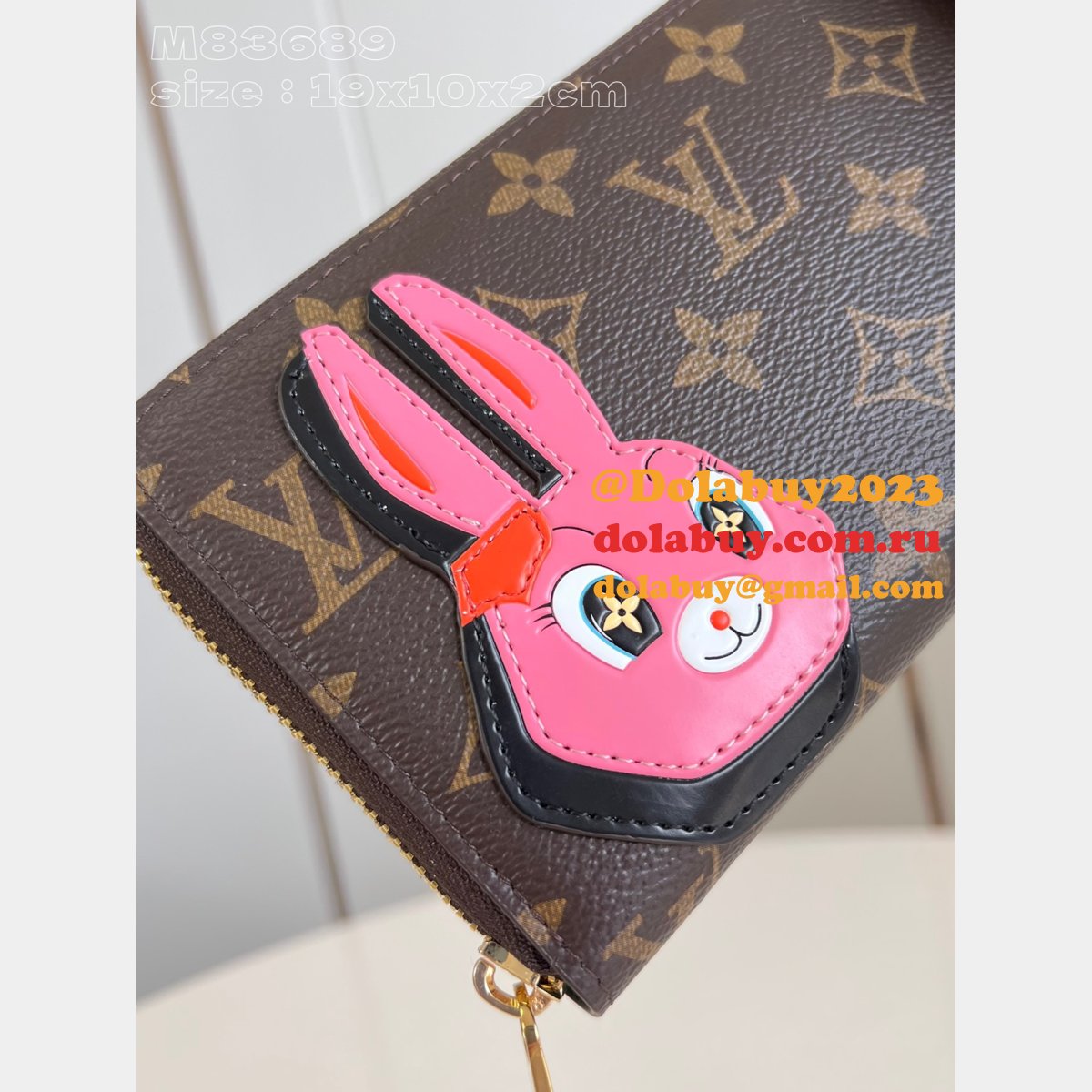 Zippy Wallet Inspired M83689 Louis Vuitton Designer Monogram Canvas