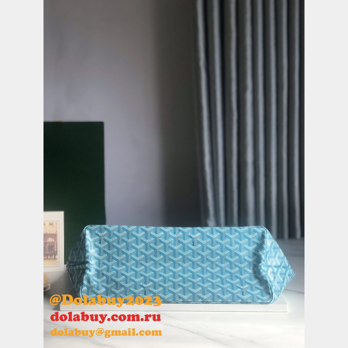 Luxury Goyard Saint Louis 020184/020144 PM/GM Blue Replica Bag