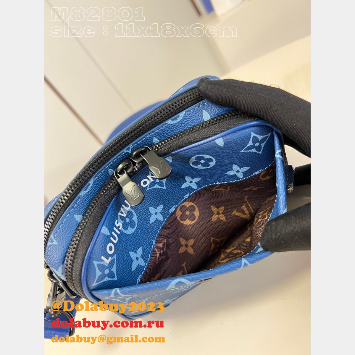 Best Nano Alpha Monogram M82801 Men Louis Vuitton Replica Bags