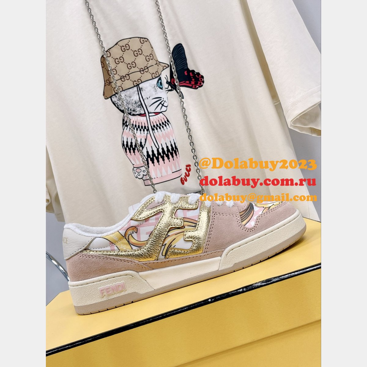 Hottest Replica Fendi X Versace match TUP F Logo Shoes