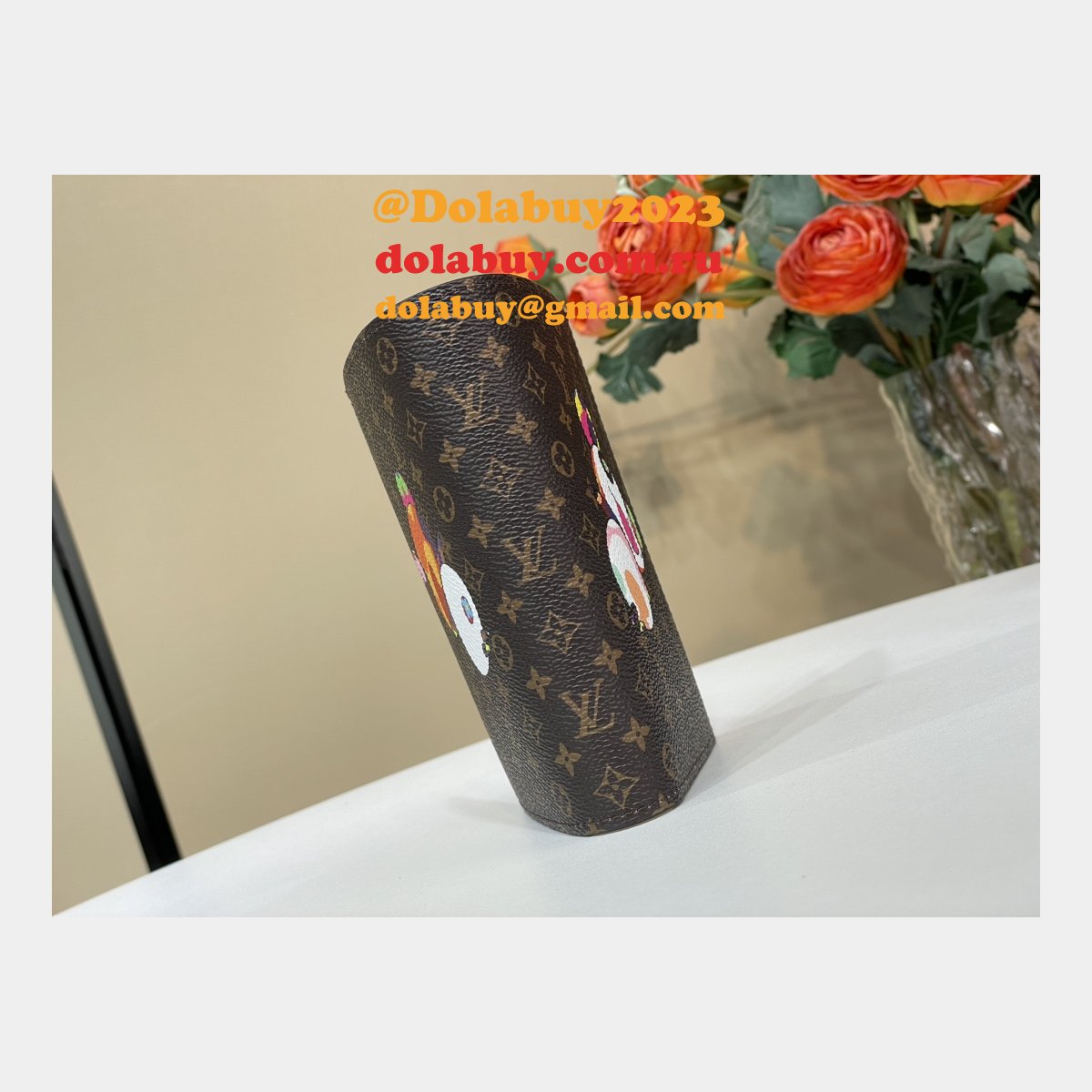 Louis Vuitton M14164 LV x TM Passport Cover Monogram Canvas Bag