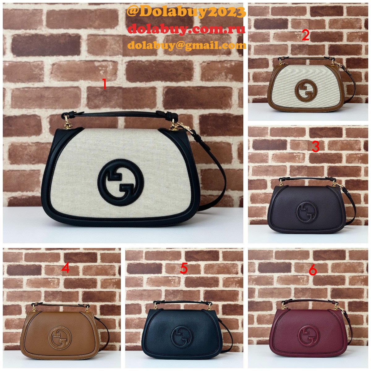 Gucci Designer 7 Star 815716 Blondie Top Handle Copy Bag