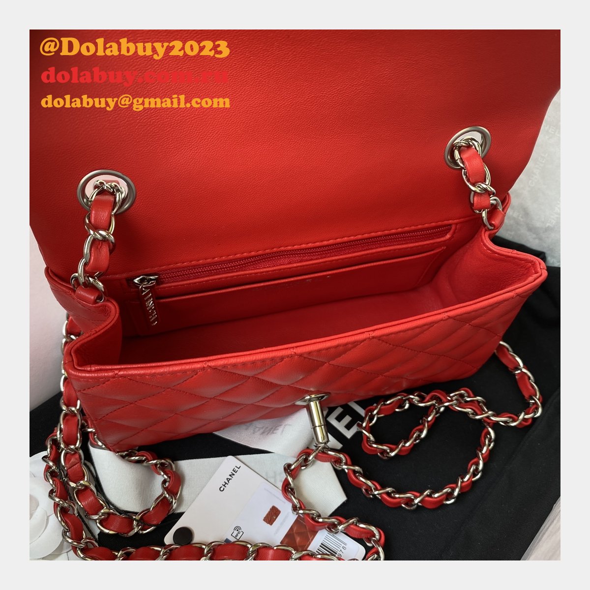 Fashion CC Lambskin Flap Designer 20CM Bag 1116