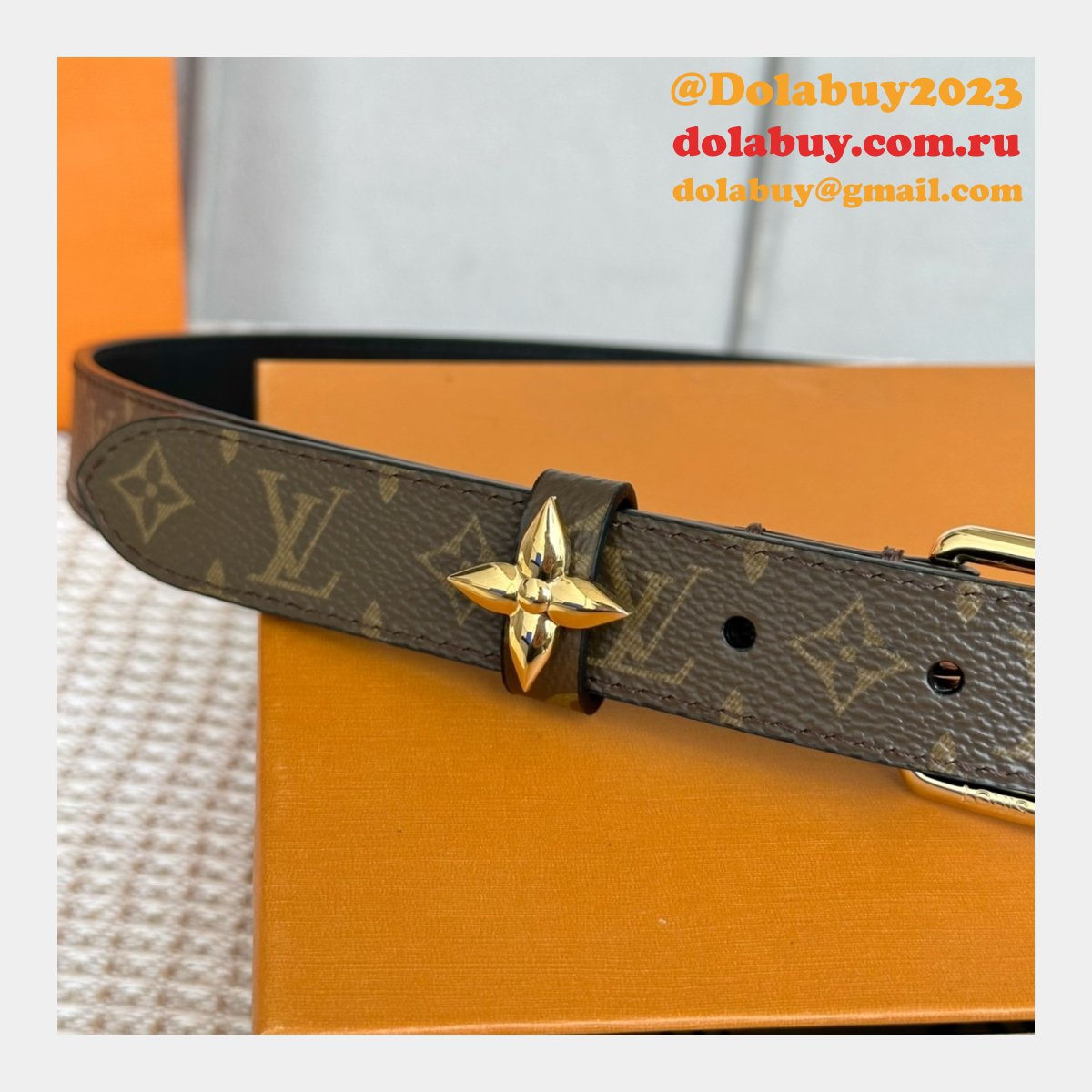 Louis Vuitton Flowergram 2.5cm Monogram Reversible Belt