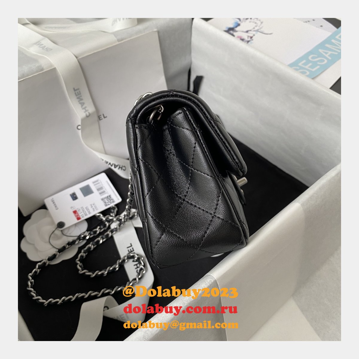 Luxury CC FLAP BAGS 20CM AS1787 SILVER BALL