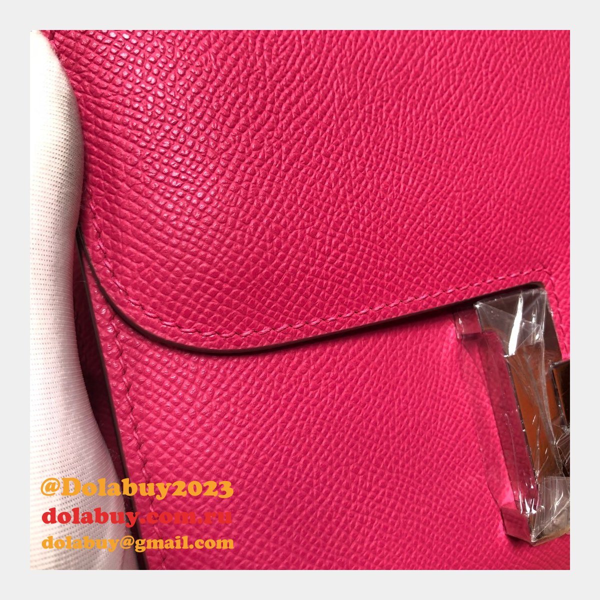 Hermes Constance Bag 23cm Epsom Leather Rose