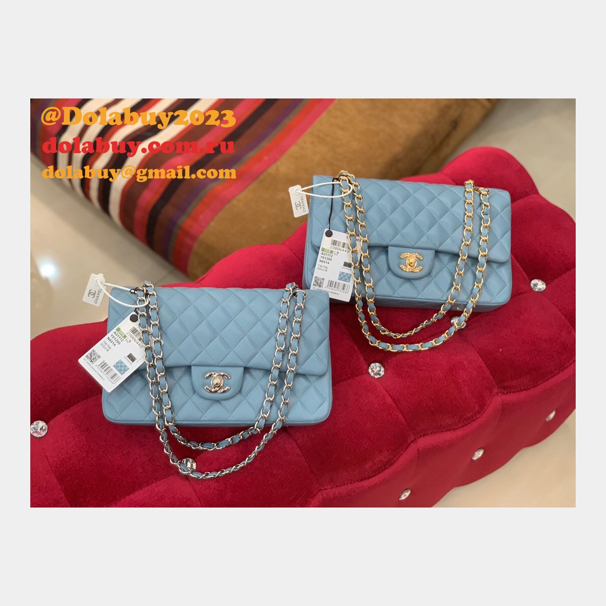 Wholesale Best Replica Lambskin CF1112 25CM Handbags Online China Sale