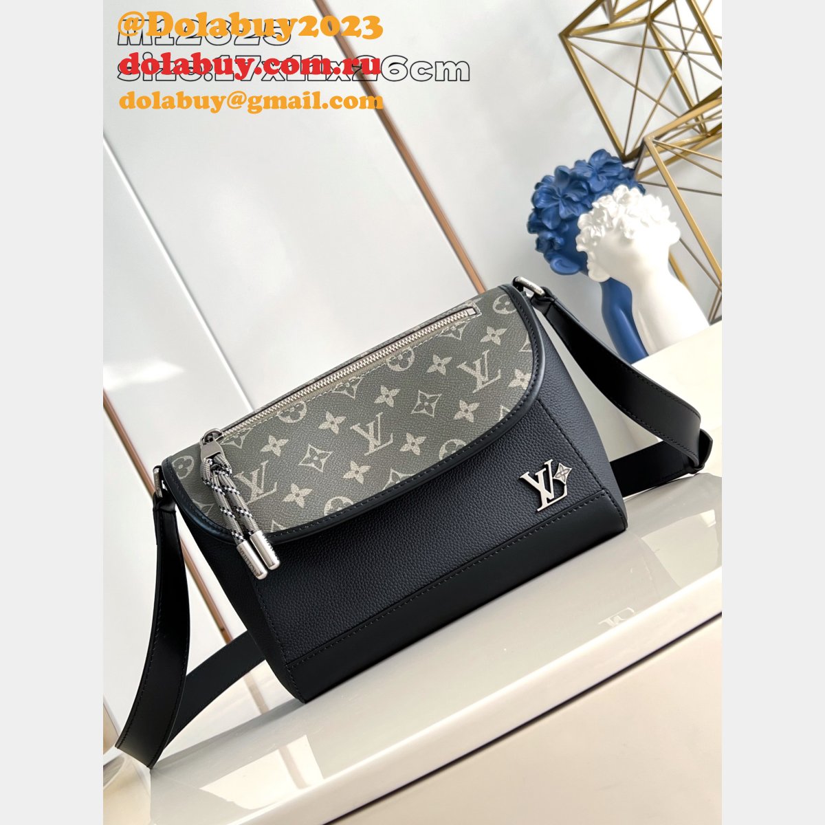Louis Vuitton Designer M12625 Pulse Messenger Other Men Fake Bags