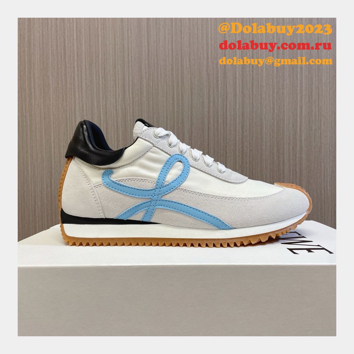 Top Quality Runner In Nylon And Suede Shoes