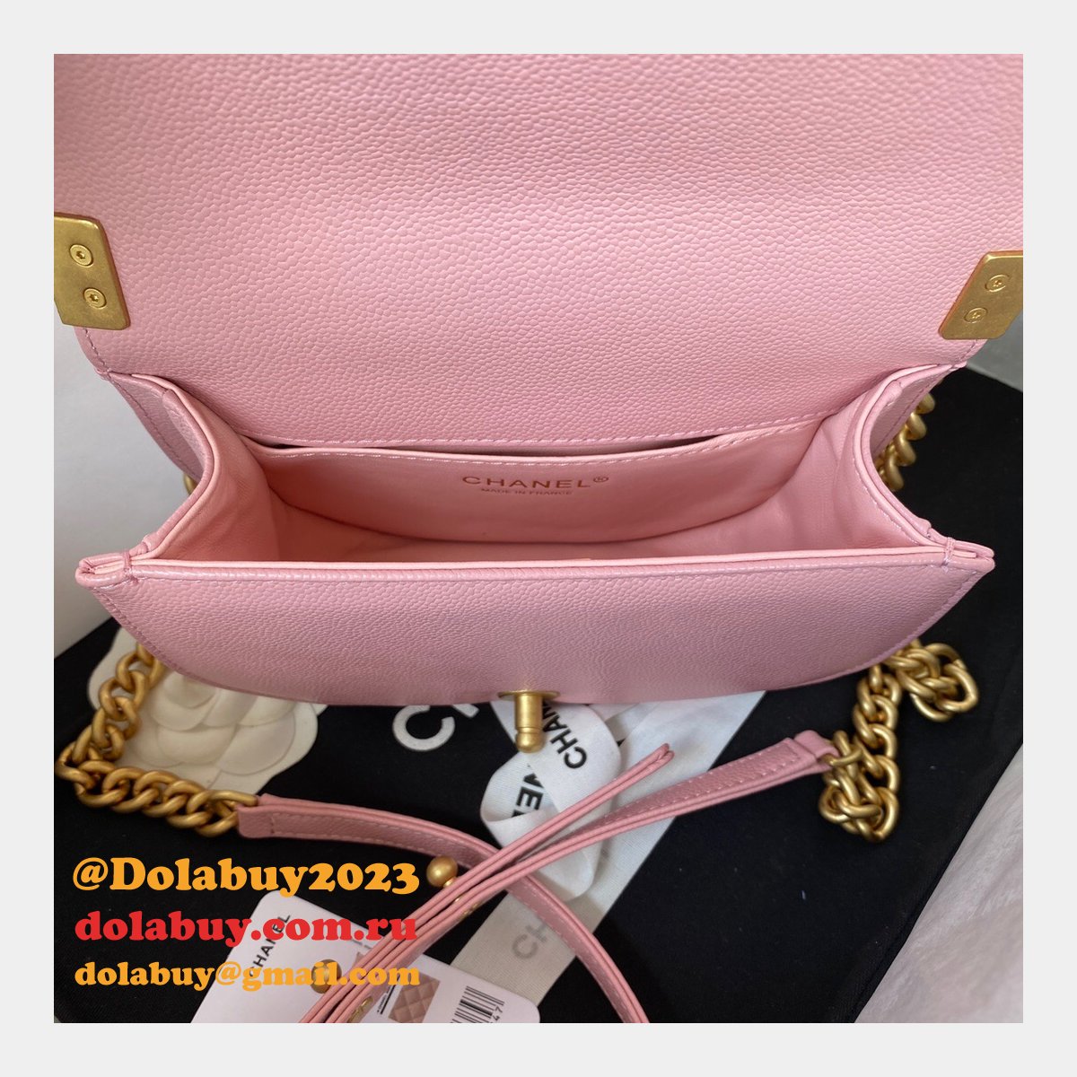 Replica Wholesale Boy Messenger Velvet AS3350 Gold-Tone Bag