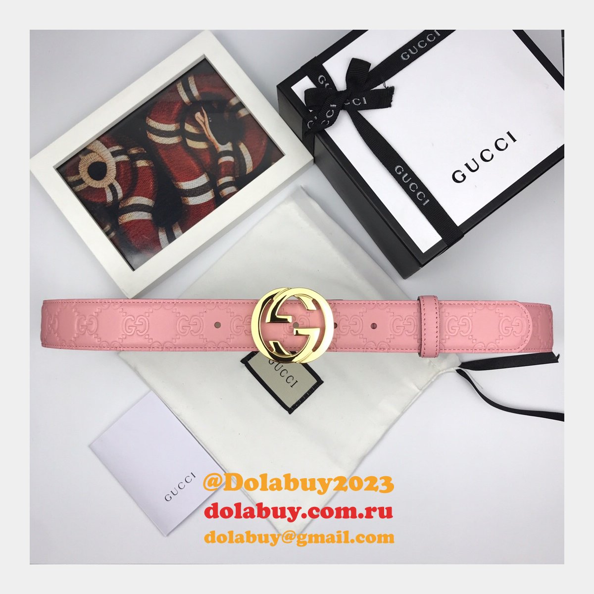 high quality G*u*i replica leather belts