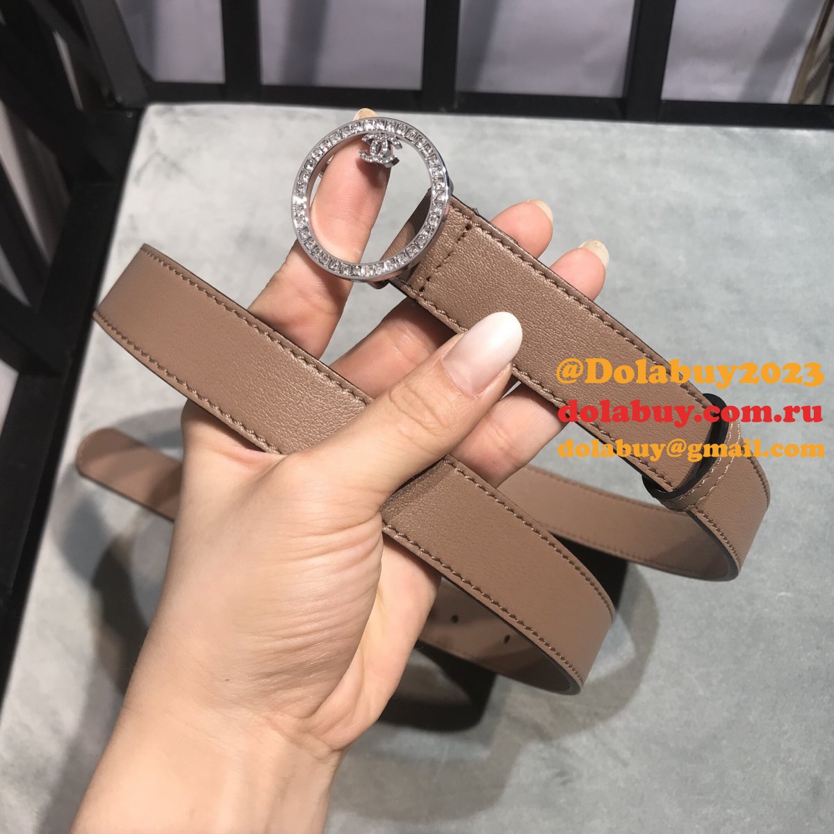 UK Replica CC Double C Belt Width 2.5cm 1119