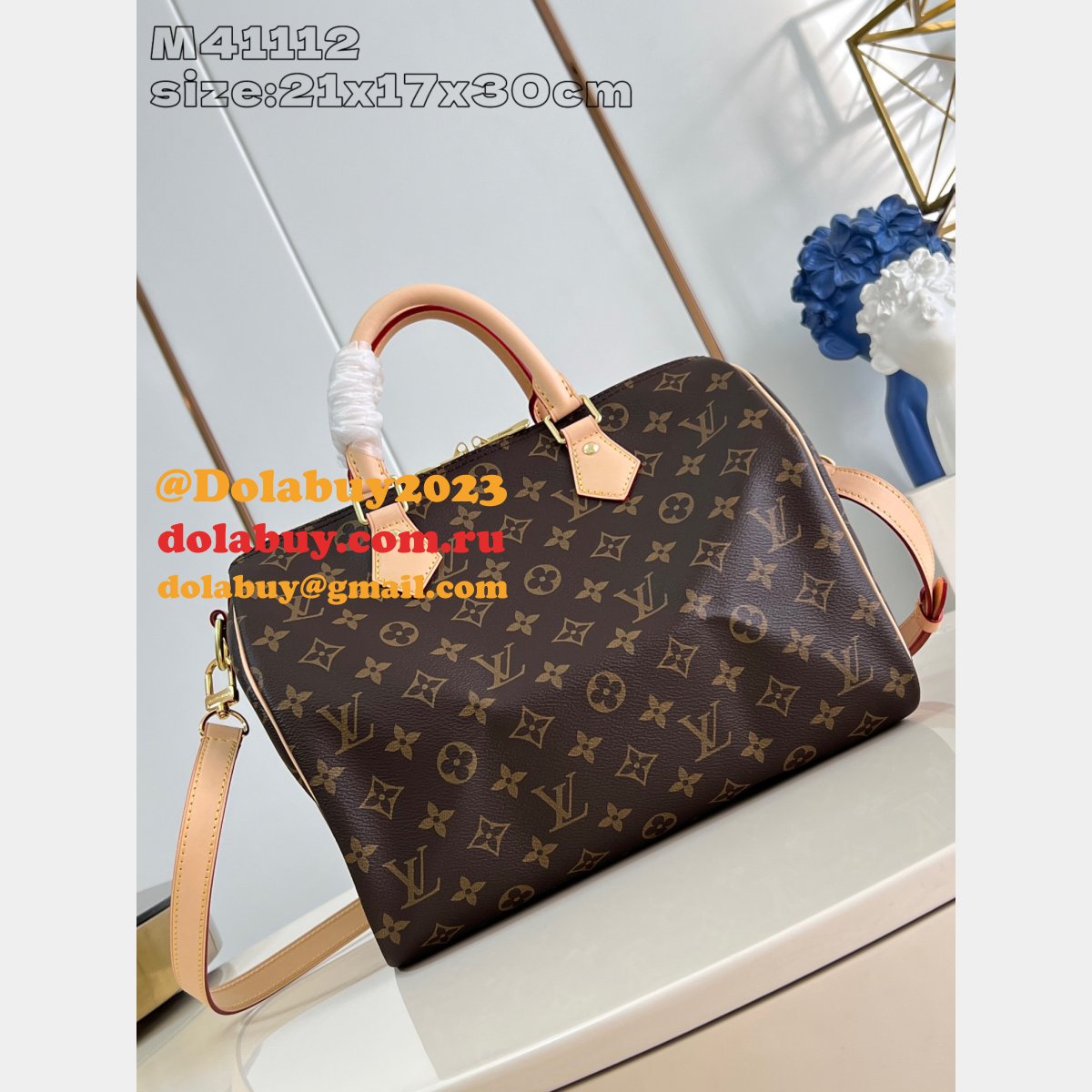 AAA+ Louis Vuitton High Quality Speedy Bandouliere 25 30 35 Monogram