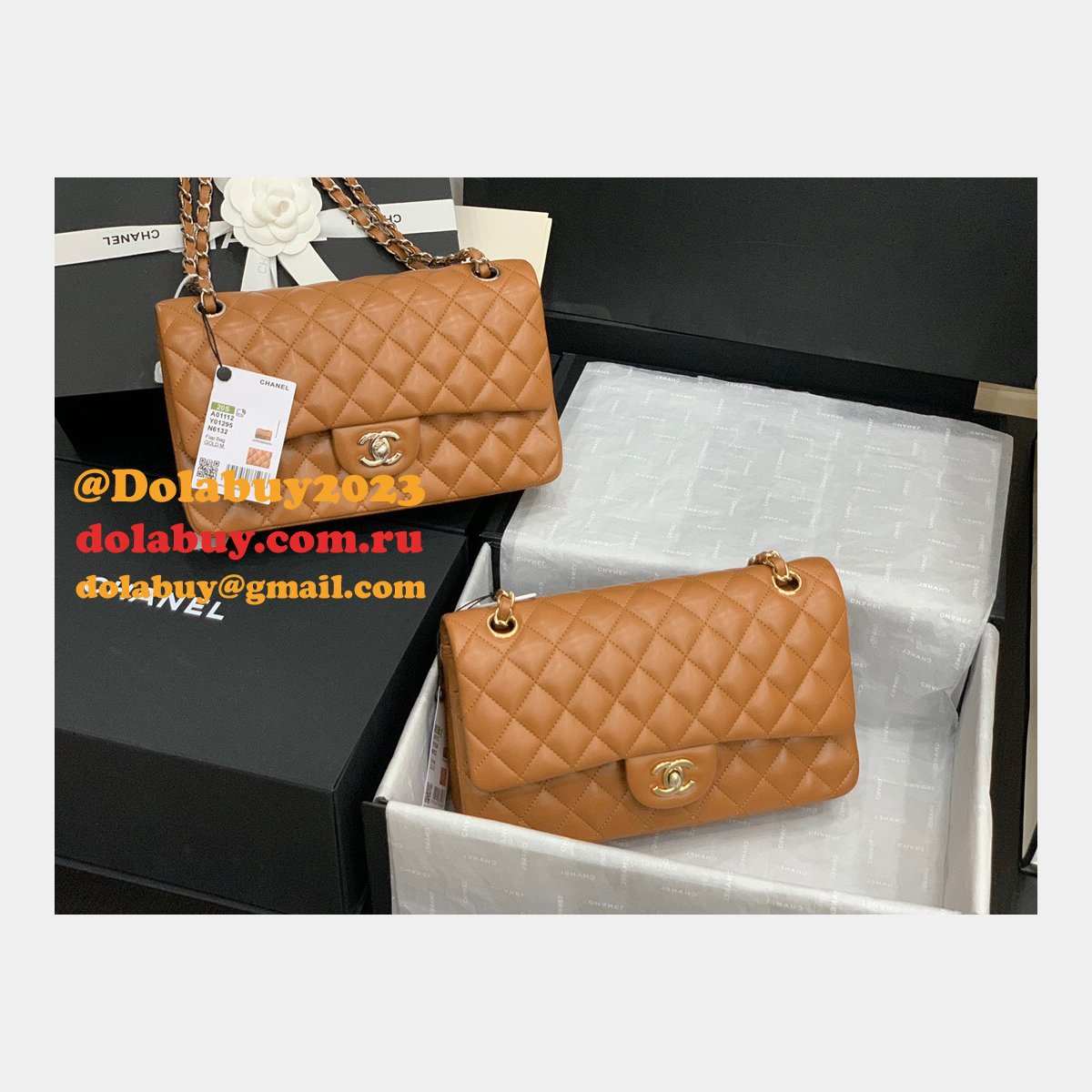 Wholesale Best Replica Lambskin CF1112 25CM Handbags Online China Sale