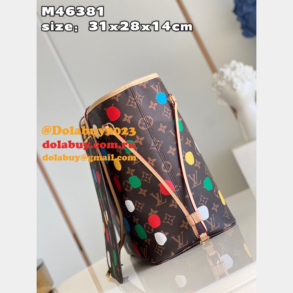 Louis Vuitton LV x YK Neverfull Best M46381 Monogram Handbag