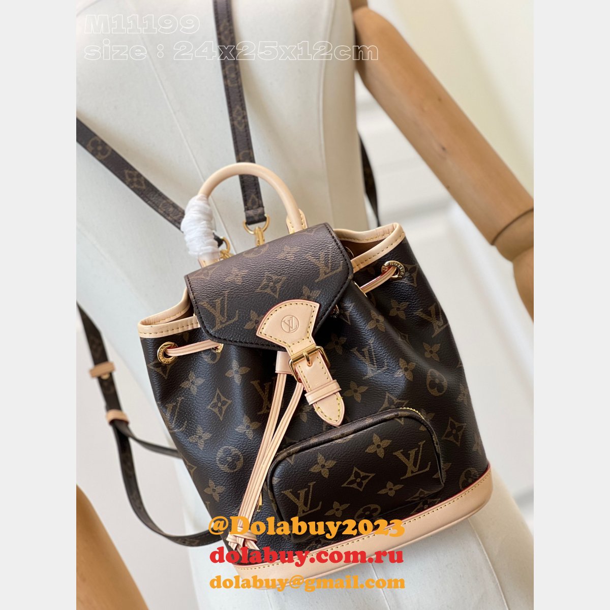Montsouris Mini Replicas Louis Vuitton M11199 Top Perfect Bag