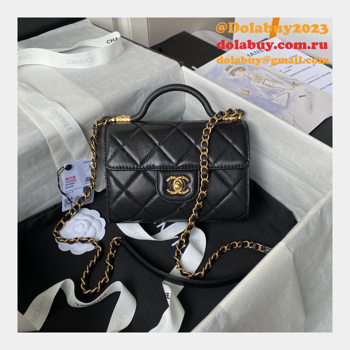 Luxury Replica Best Flap Top Handle AS4956 Copy Designer Bag