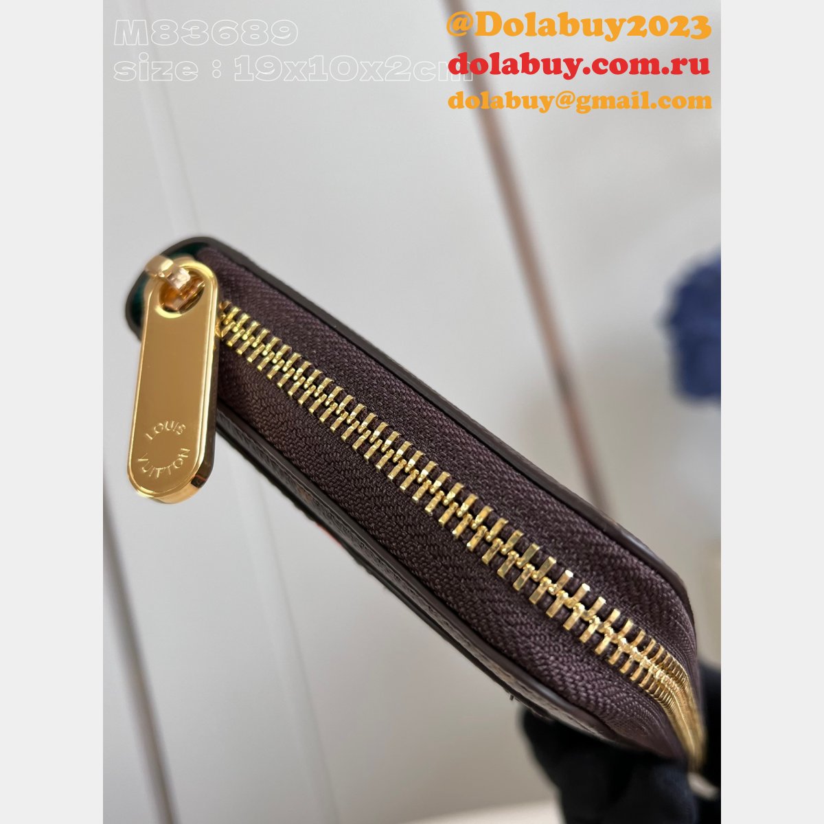 Zippy Wallet Inspired M83689 Louis Vuitton Designer Monogram Canvas