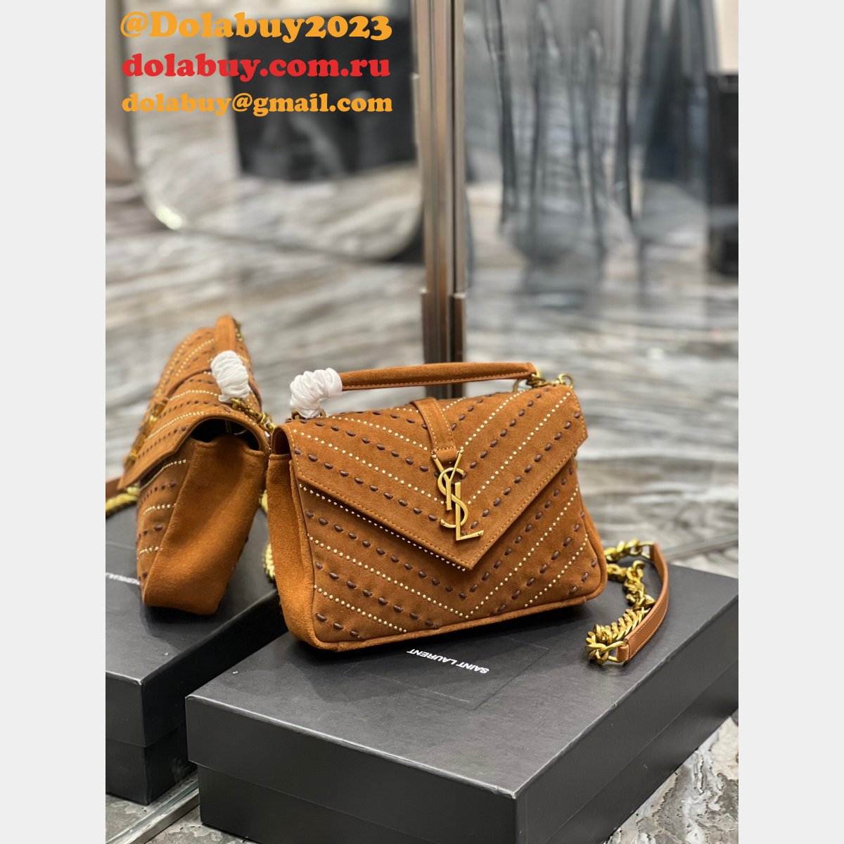 Top Saint Laurent Fake YSL Designer 392737 Chain Shoulder Bag