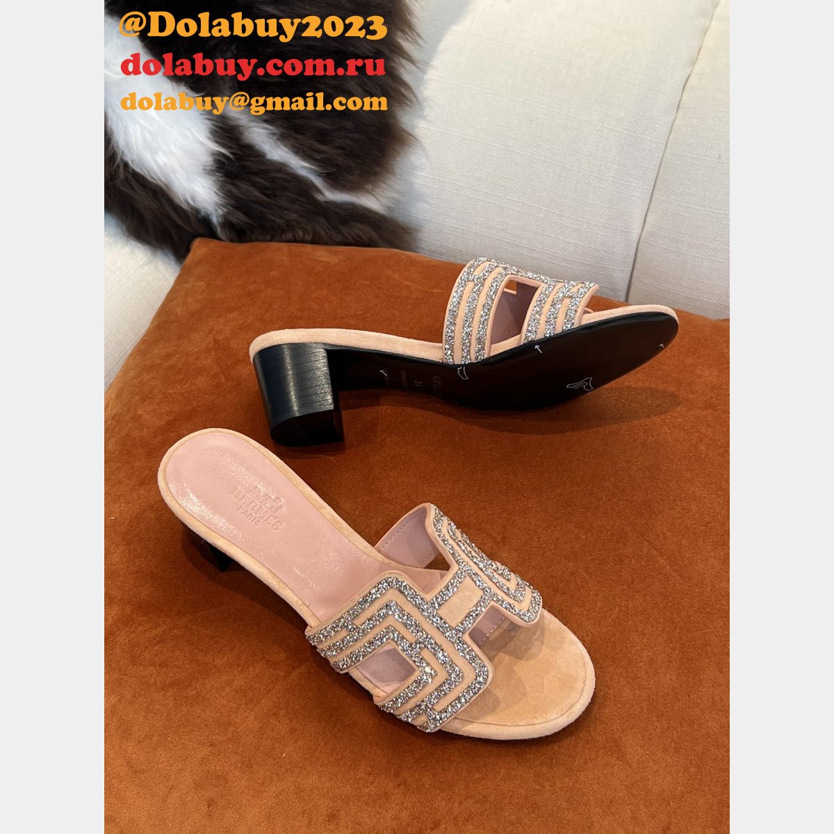 Designer Replica Hermes Oran Slippers Luxury Shoes