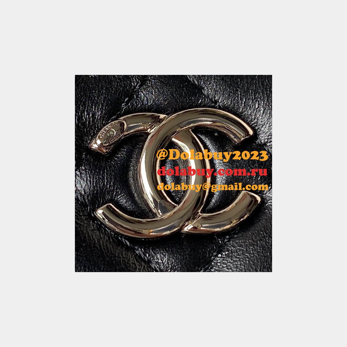 Designer Replica Clutch AP3593 Chain Shiny Crumpled First Highest Bag