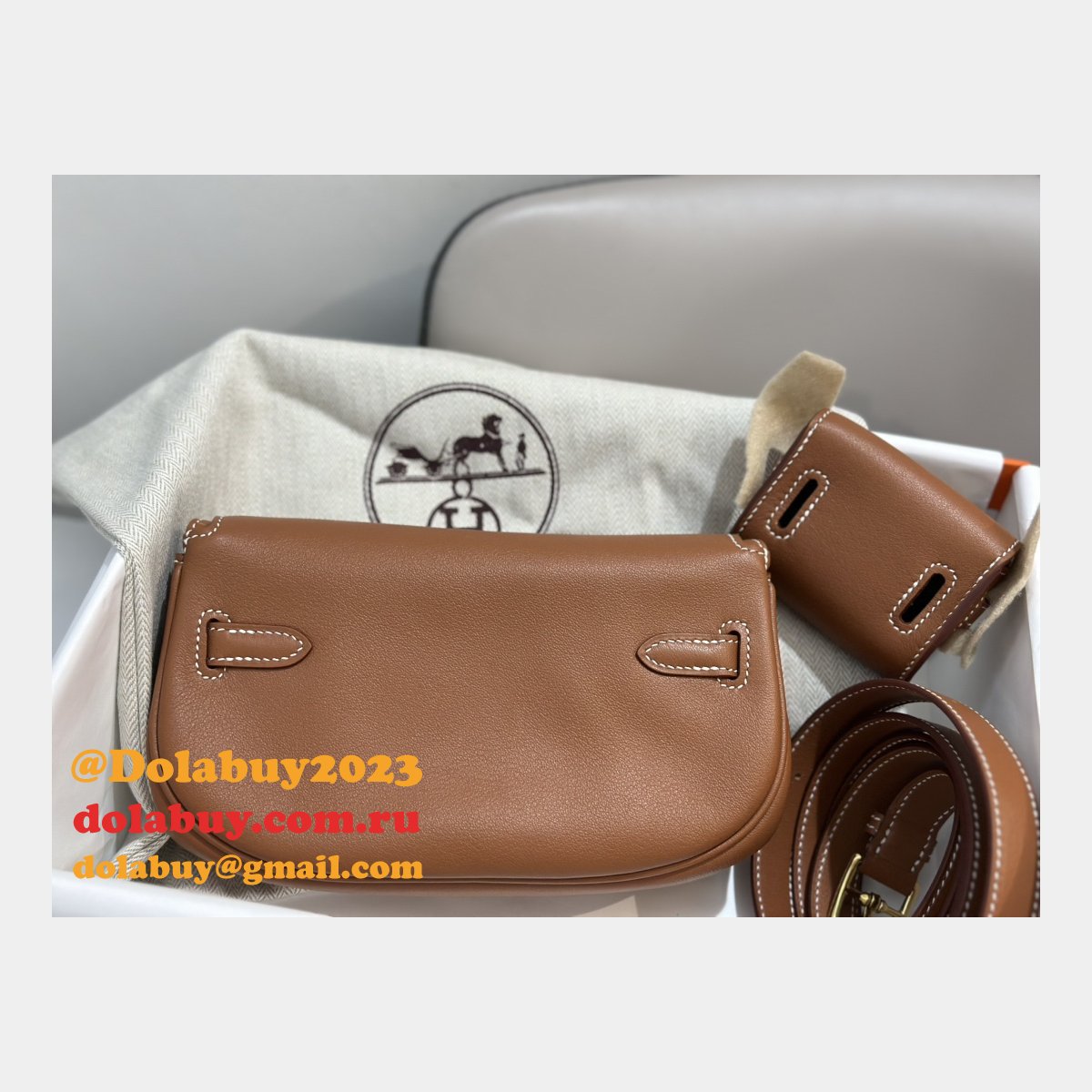 Designer hermes kelly moove 17cm swift leather Luxury bag