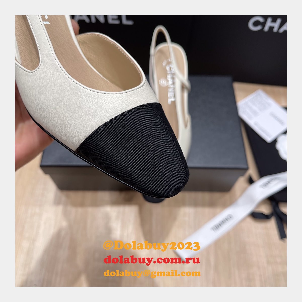 Luxury Knockoff CHANE Cheap SLINGBACKS