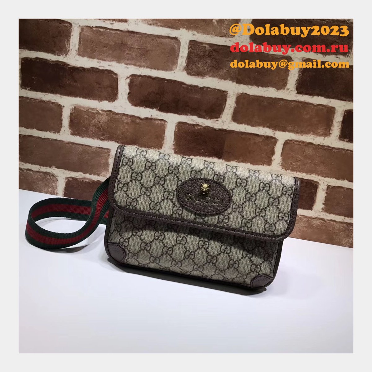 designer G*u*i neo vintage gg supreme belt replica 493930 bag